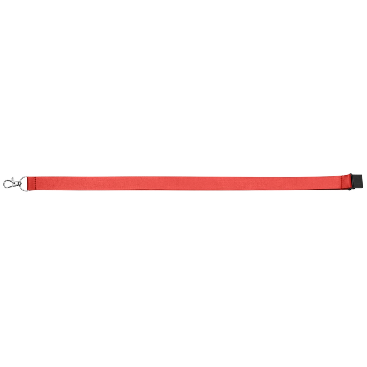 Branded Recycled rPET Breakaway Lanyard with Swivel Clip in Red
