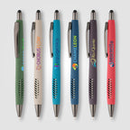 Branded Recycled Plastic Stone Finish Stylus Pen