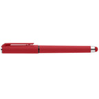 Branded Recycled ABS Gel Pen with Rubber Grip in Red
