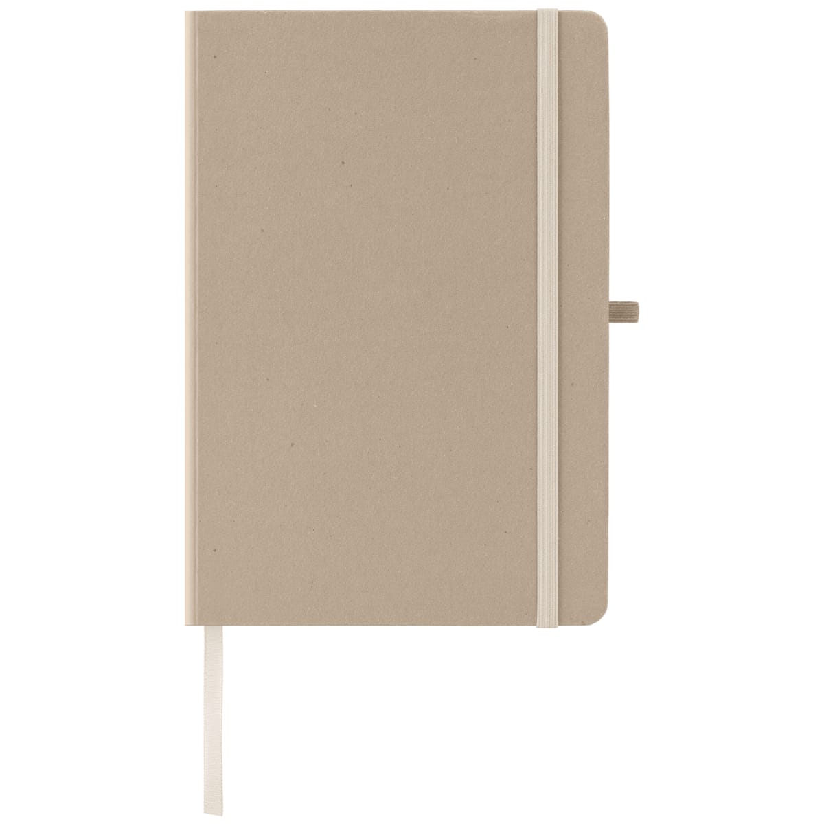 Branded Recycled Milk Carton A5 Hard Cover Notebook in Dune