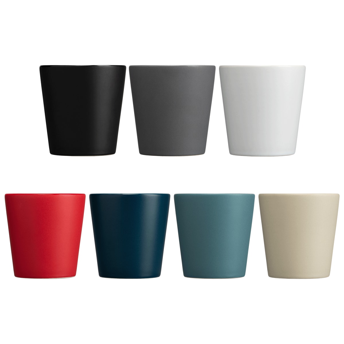 Branded Matte Handleless Ceramic Cup 180ml