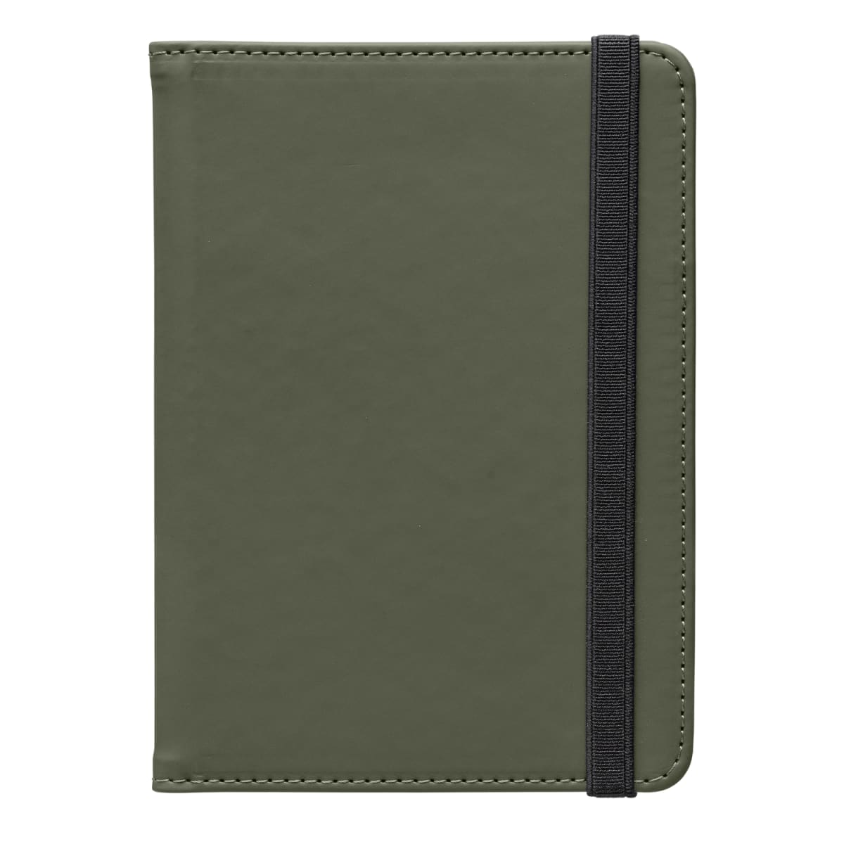 Branded Recycled PU Passport Travel Wallet in Forest Green