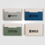 Branded A6 Recycled Cotton Spiral Pocket Notebook