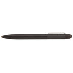 Branded Recycled Aluminium Retractable Pen with Stylus in Gunmetal