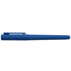 Branded Recycled Plastic Monochrome Gel Pen in Navy Blue