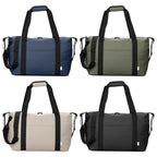 Branded Recycled PU Travel Duffel Bag with Trolley Strap
