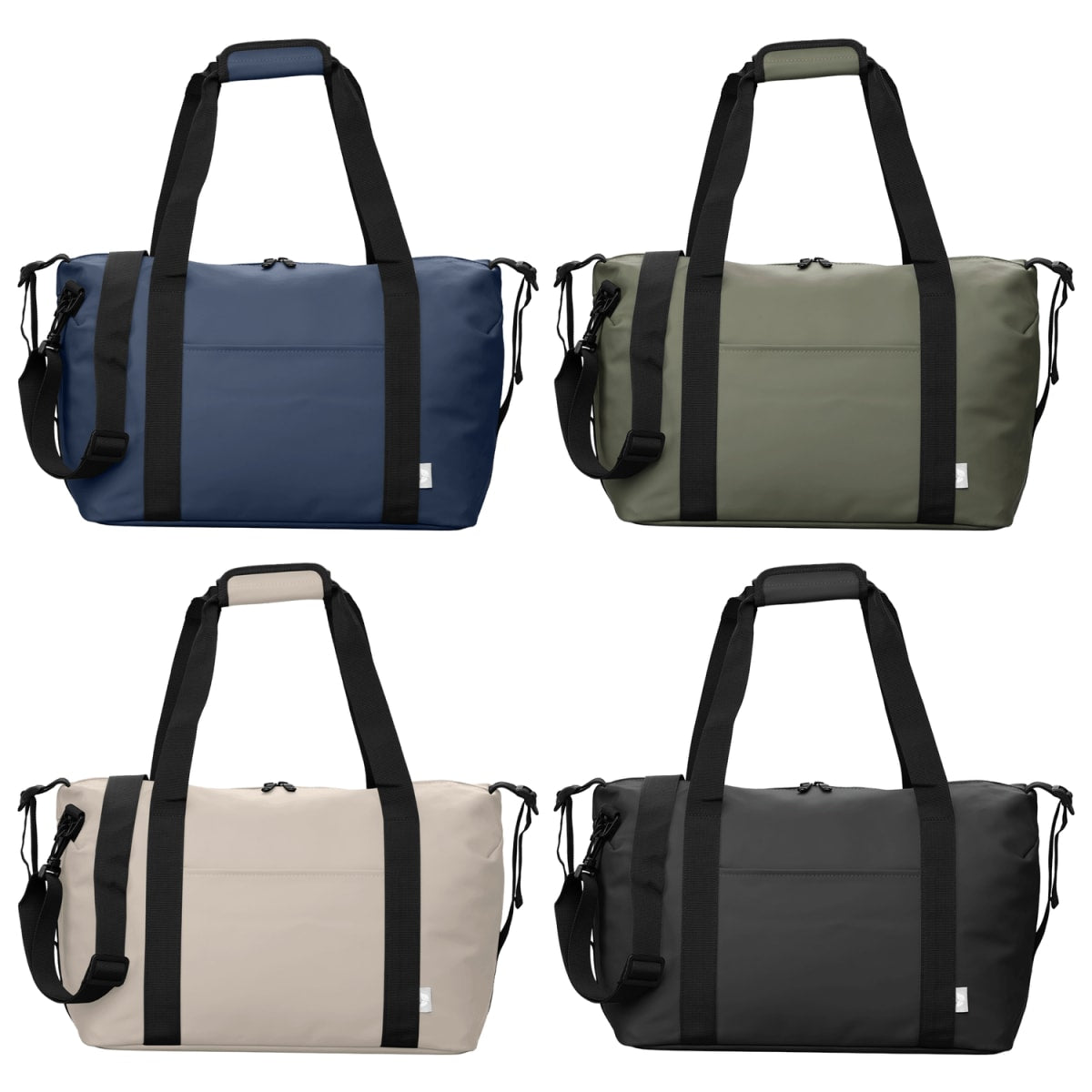 Branded Recycled PU Travel Duffel Bag with Trolley Strap