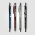 Branded Recycled Aluminium Click Pen with Gunmetal Accents