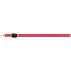 Branded Recycled Buckle Lanyard with Breakaway Clips in Red