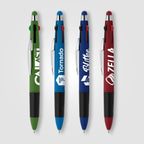 Branded Four Colour Ink Pen with Stylus