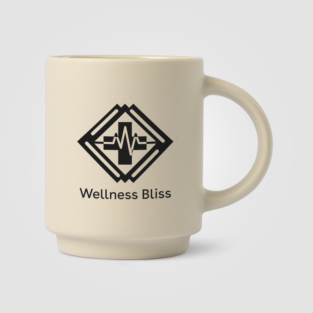 Branded Ceramic Mug and Bamboo Board Set