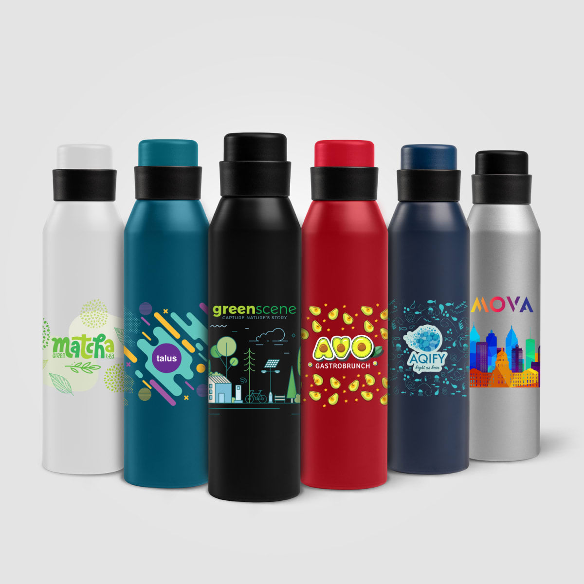 Branded Recycled Aluminium Sports Bottle - 680ml