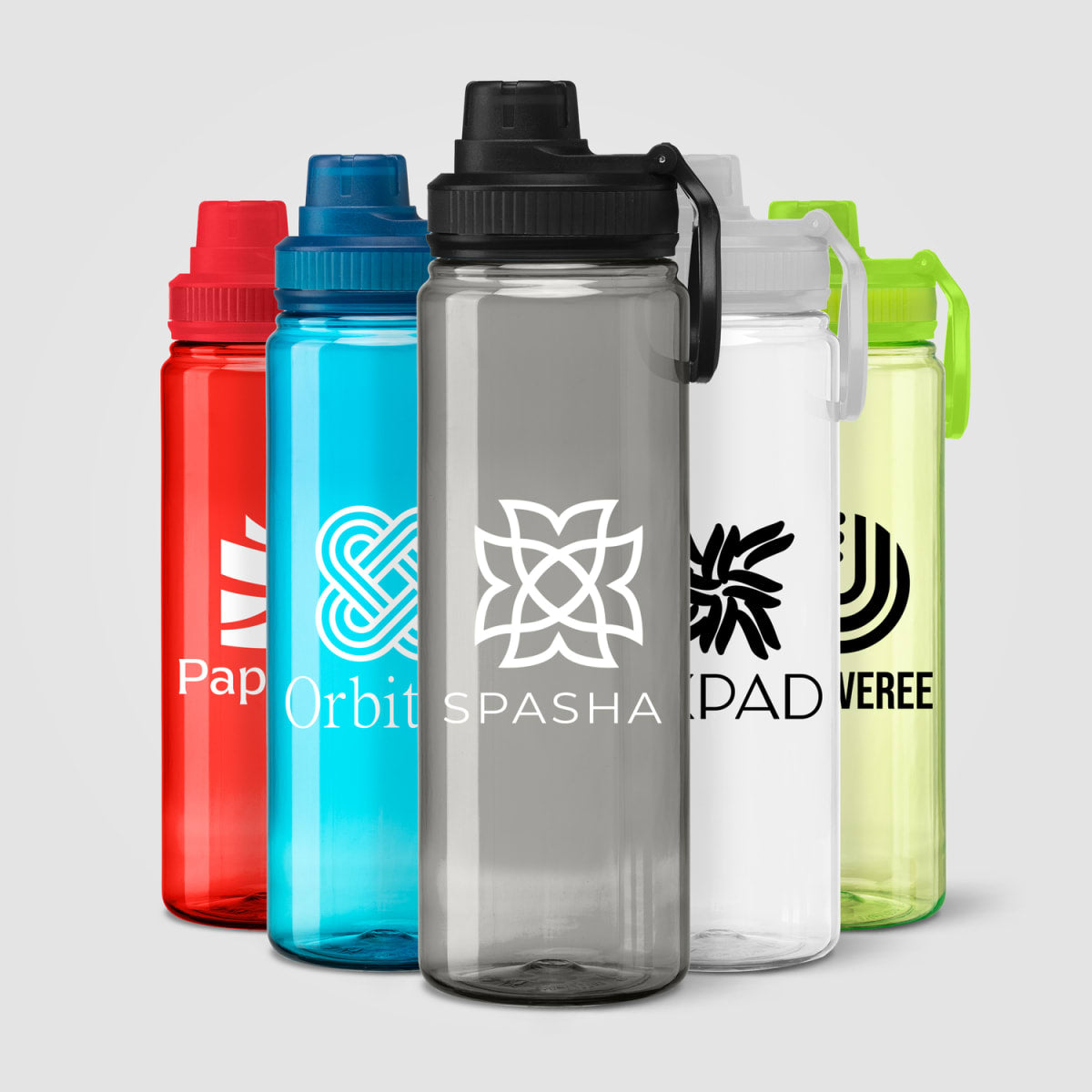 Branded 27 oz rPET Sports Bottle with Carry Handle
