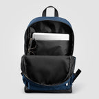 Branded rPET Laptop Backpack with Gold Zips - 20L