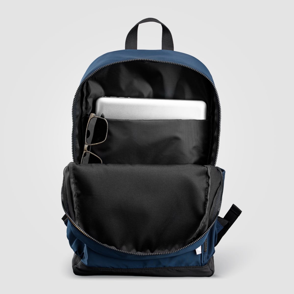 Branded rPET Laptop Backpack with Gold Zips - 20L