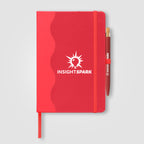 Branded Recycled Wave Pattern Journal and Pen Set