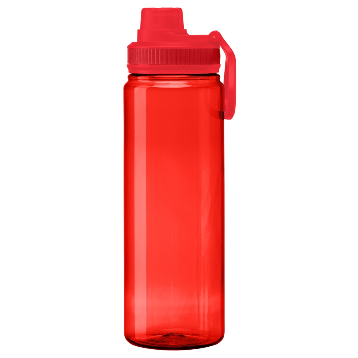 Branded 27 oz rPET Sports Bottle with Carry Handle in Red