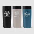 Branded Recycled Stainless Steel Tumbler with Press Lid 385ml
