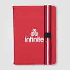 Branded Recycled PU Refillable A5 Journal with Pen Loop