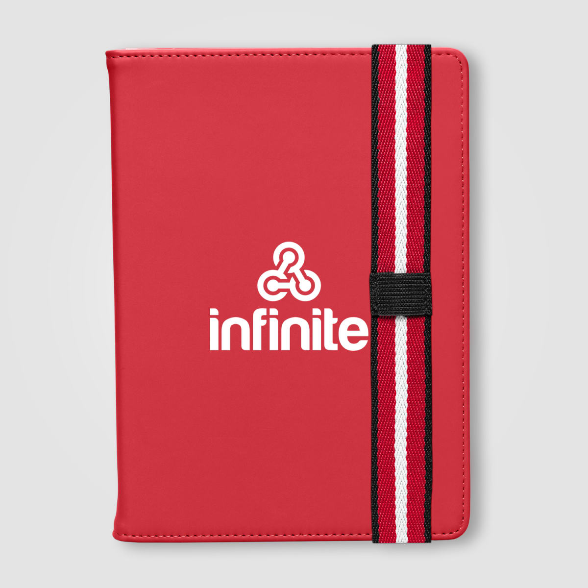 Branded Recycled PU Refillable A5 Journal with Pen Loop