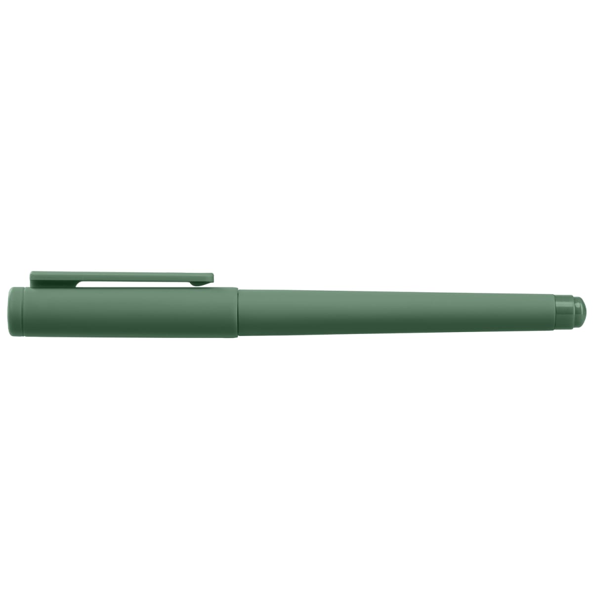 Branded Recycled Plastic Monochrome Gel Pen in Forest Green