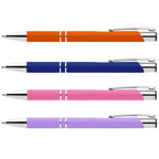 Branded Colourful Soft-Touch Aluminium Pen