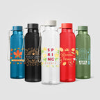 Branded 710ml Recycled PET Bottle with Wrist Strap