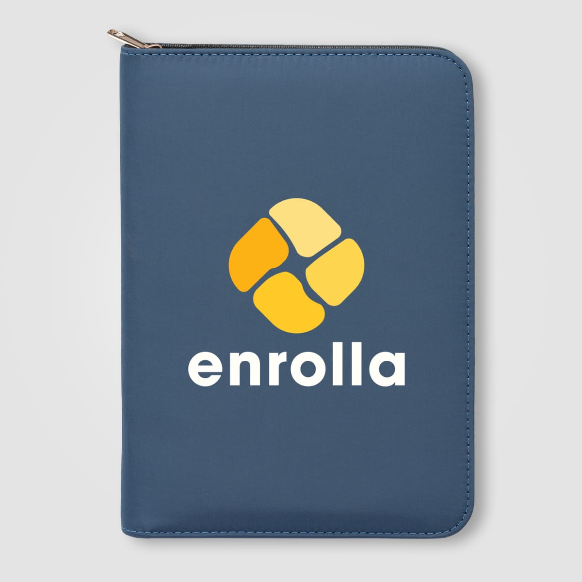 Branded A5 Recycled Zip Portfolio with Refillable Notebook
