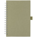 Branded A5 Spiral Notebook with Recycled Milk Carton Cover in Dune
