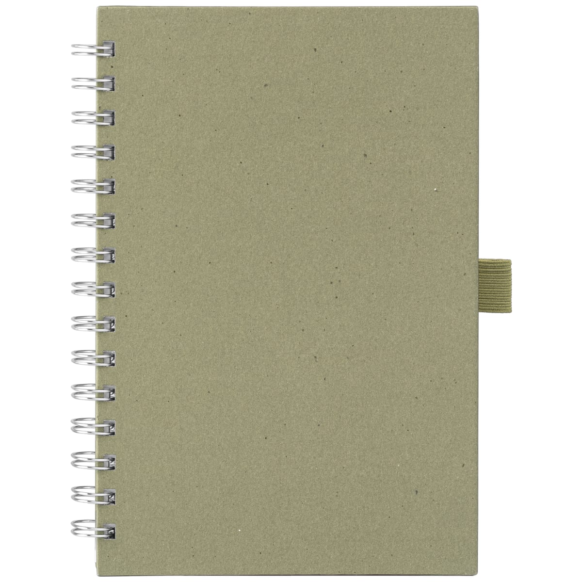 Branded A5 Spiral Notebook with Recycled Milk Carton Cover in Dune