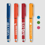 Branded Recycled ABS Gel Pen with Rubber Grip