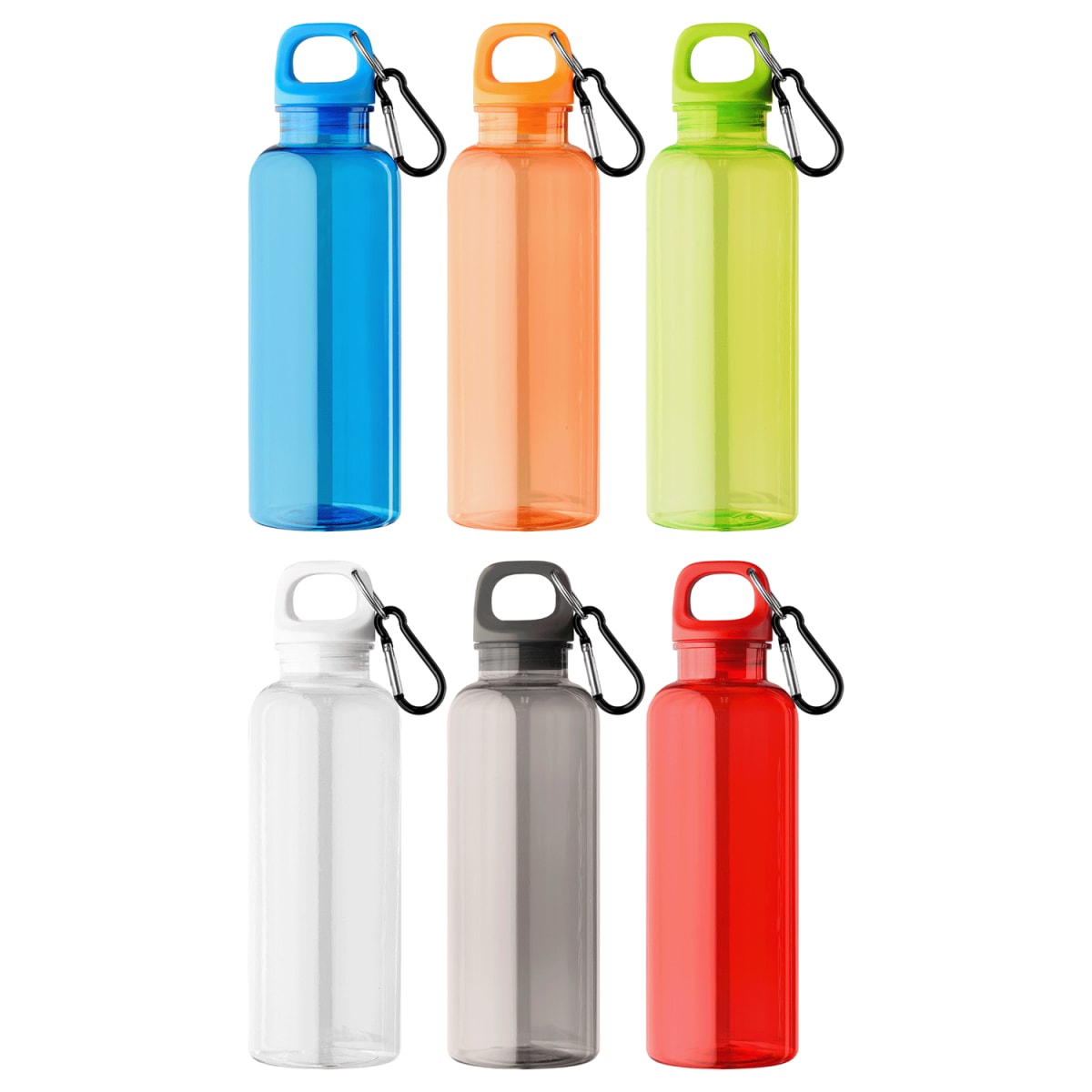 Branded Recycled PET Bike Bottle with Carabiner 500ml