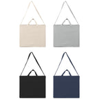 Branded Recycled Cotton Crossbody Tote Bag - 15L