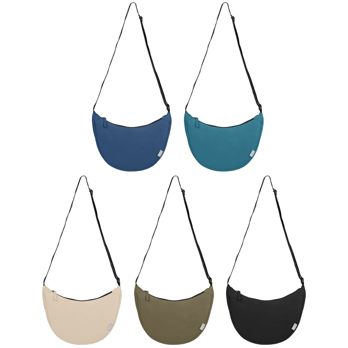Branded Recycled Nylon Crossbody Shoulder Bag