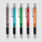 Branded Translucent Ballpoint Pen with Spiral Clip