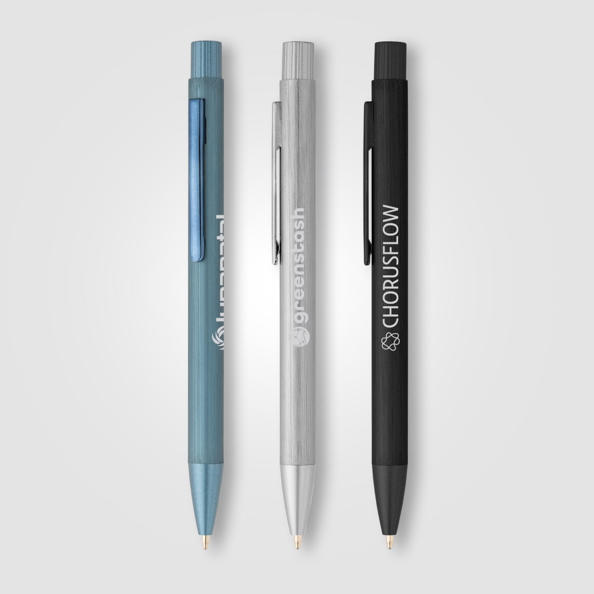Branded Recycled Aluminium Brushed Metal Pen