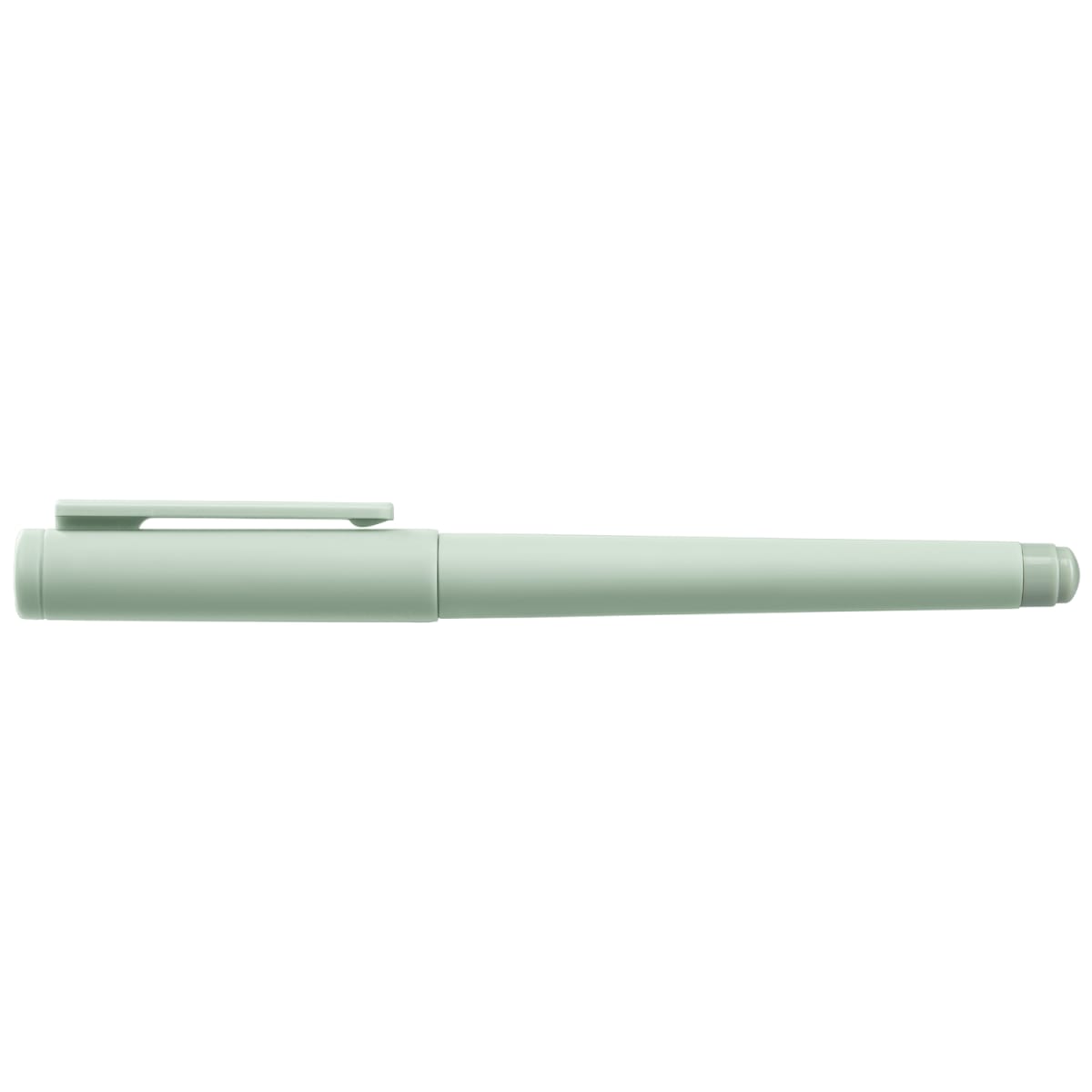 Branded Recycled Plastic Monochrome Gel Pen in Sage