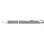 Branded Glossy Anodised Aluminium Pen in Gunmetal