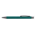 Branded Mirror-Finish Aluminium Soft-Touch Pen in Dark Green