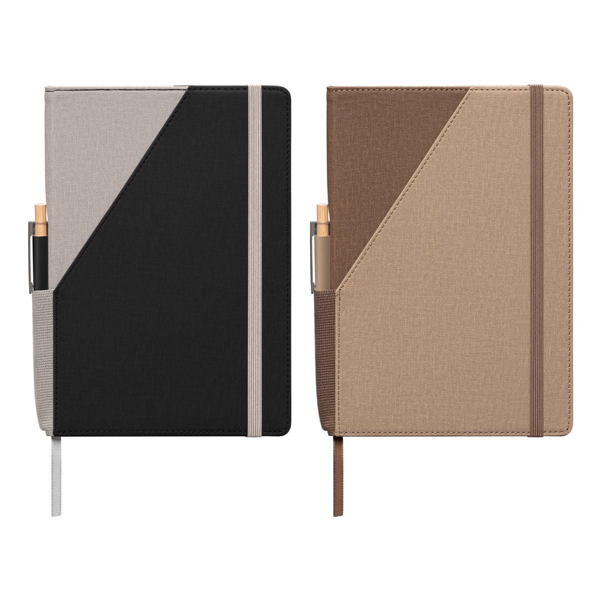 Branded Refillable A5 Journal with Front Pocket