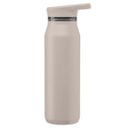 Branded Insulated Recycled Steel Bottle with Handle Lid 750 ml