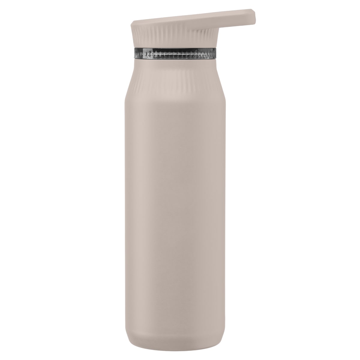 Branded Insulated Recycled Steel Bottle with Handle Lid 750 ml