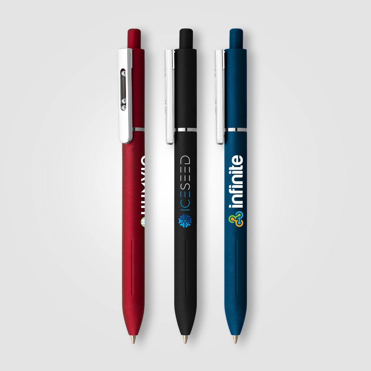 Branded Recycled Plastic Fidget Clip Pen