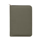 Branded A5 Recycled Zip Portfolio with Refillable Notebook in Forest Green