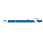 Branded Soft-Touch Rubber Stylus Pen in Dark Blue