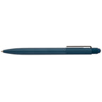 Branded Recycled Aluminium Retractable Pen with Stylus in Navy Blue