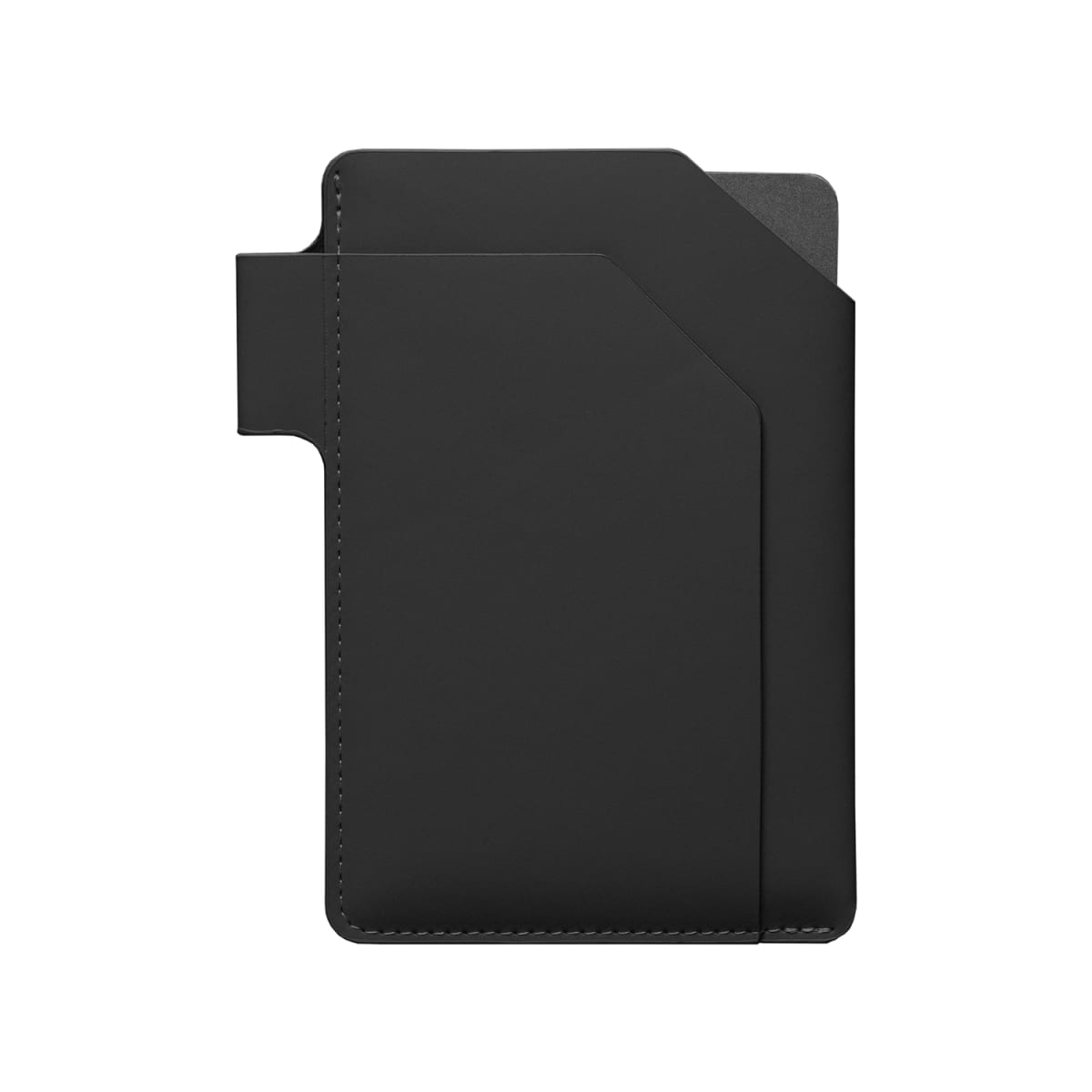 Branded Recycled PU Passport Holder Notebook in Black