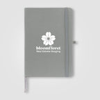Branded Recycled Cotton A5 Notebook with Elastic Strap