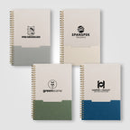 Branded Spiral Notebook with Recycled Cotton Cover