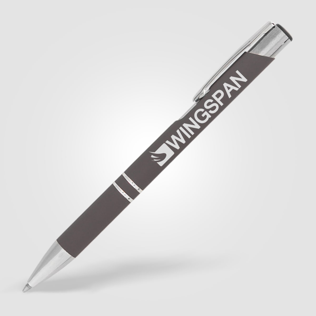 Branded Soft-Touch Aluminium Pen with Jumbo Refill